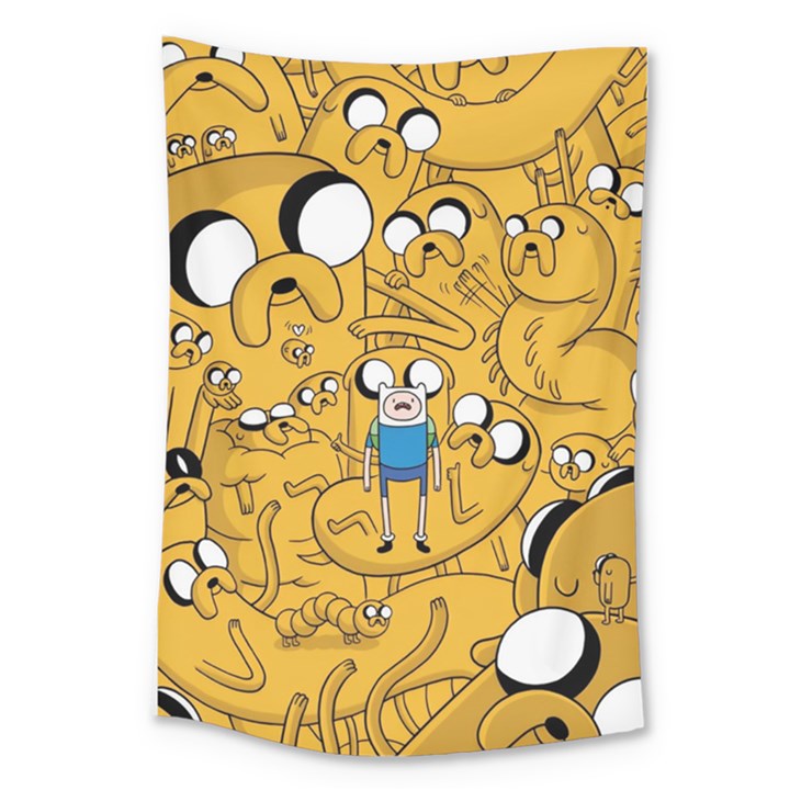 Adventure Time Finn Jake Cartoon Large Tapestry