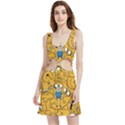 Adventure Time Finn Jake Cartoon Velour Cutout Dress View1