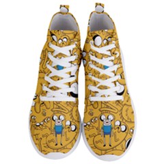 Adventure Time Finn Jake Cartoon Men s Lightweight High Top Sneakers by Bedest