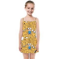 Adventure Time Finn Jake Cartoon Kids  Summer Sun Dress by Bedest