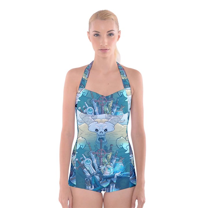 Adventure Time Lich Boyleg Halter Swimsuit 