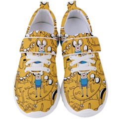 Adventure Time Finn Jake Cartoon Women s Velcro Strap Shoes by Bedest