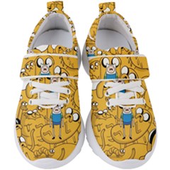 Adventure Time Finn Jake Cartoon Kids  Velcro Strap Shoes by Bedest