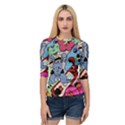 Graffiti Monster Street Theme Quarter Sleeve Raglan T-Shirt View1