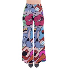 Graffiti Monster Street Theme So Vintage Palazzo Pants by Bedest