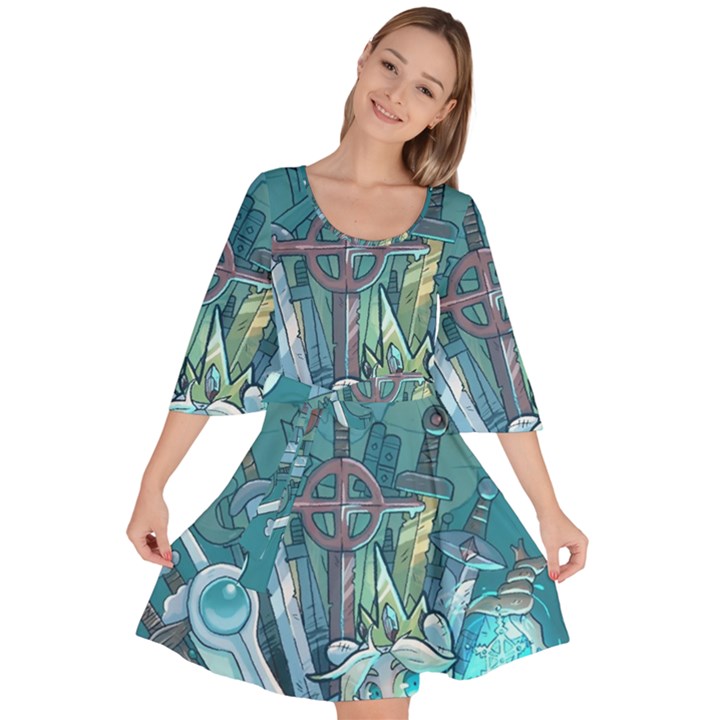 Adventure Time Lich Velour Kimono Dress