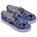 Graffiti Monster Street Theme Kids  Canvas Slip Ons View3