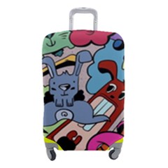 Graffiti Monster Street Theme Luggage Cover (small) by Bedest