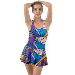 Adventure Time Finn  Jake Marceline Ruffle Top Dress Swimsuit by Bedest