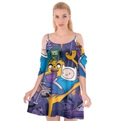 Adventure Time Finn  Jake Marceline Cutout Spaghetti Strap Chiffon Dress by Bedest