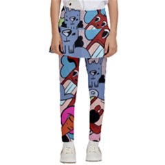 Graffiti Monster Street Theme Kids  Skirted Pants by Bedest