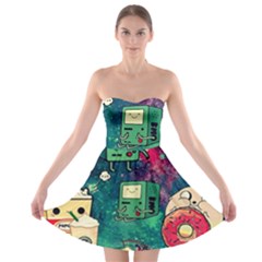 Adventure Time America Halloween Strapless Bra Top Dress by Bedest