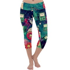 Adventure Time America Halloween Capri Yoga Leggings by Bedest