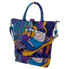 Adventure Time Finn  Jake Marceline Buckle Top Tote Bag by Bedest