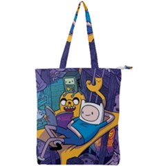 Adventure Time Finn  Jake Marceline Double Zip Up Tote Bag by Bedest