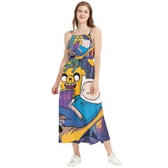 Adventure Time Finn  Jake Marceline Boho Sleeveless Summer Dress by Bedest