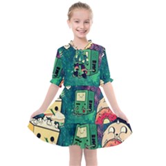 Adventure Time America Halloween Kids  All Frills Chiffon Dress by Bedest