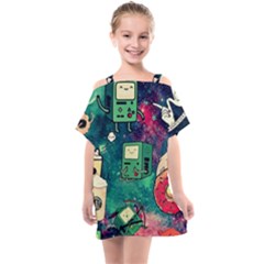 Adventure Time America Halloween Kids  One Piece Chiffon Dress by Bedest