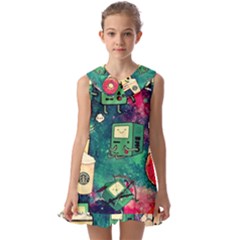 Adventure Time America Halloween Kids  Pilgrim Collar Ruffle Hem Dress by Bedest