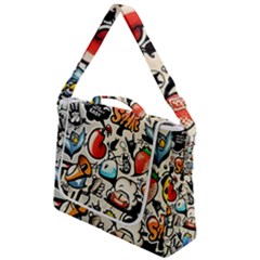 Comical Words Animals Comic Omics Crazy Graffiti Box Up Messenger Bag by Bedest