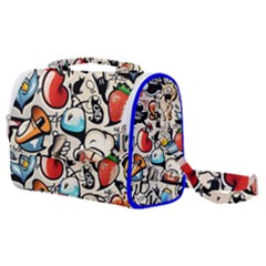 Art Book Gang Crazy Graffiti Supreme Work Satchel Shoulder Bag by Bedest