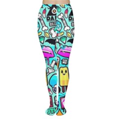 Graffiti Pop Art Crazy Retro Tights by Bedest