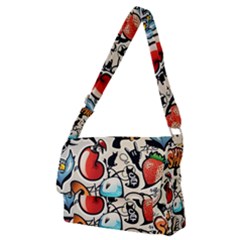 Art Book Gang Crazy Graffiti Supreme Work Full Print Messenger Bag (m) by Bedest