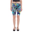 Graffiti Pop Art Crazy Retro Yoga Cropped Leggings View1