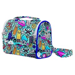 Graffiti Pop Art Crazy Retro Satchel Shoulder Bag by Bedest