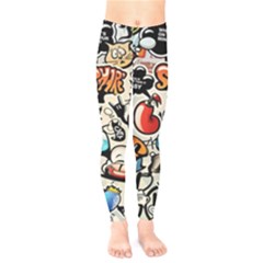 Art Book Gang Crazy Graffiti Supreme Work Kids  Classic Winter Leggings by Bedest