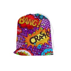 Crash Bang Adventure Time Art Boom Graffiti Drawstring Pouch (large) by Bedest