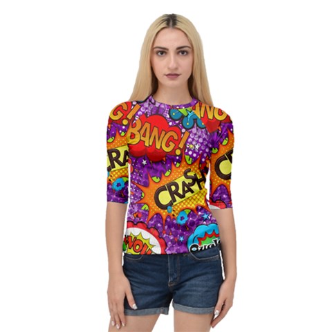 Crash Bang Adventure Time Art Boom Graffiti Quarter Sleeve Raglan T-shirt by Bedest