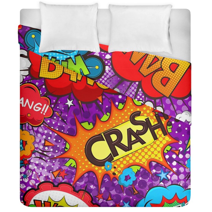 Crash Bang Adventure Time Art Boom Graffiti Duvet Cover Double Side (California King Size)