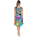 Graffiti Pop Art Crazy Retro Knee Length Skater Dress With Pockets View4