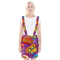 Crash Bang Adventure Time Art Boom Graffiti Braces Suspender Skirt by Bedest