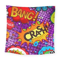 Crash Bang Adventure Time Art Boom Graffiti Square Tapestry (large) by Bedest