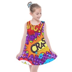 Crash Bang Adventure Time Art Boom Graffiti Kids  Summer Dress by Bedest