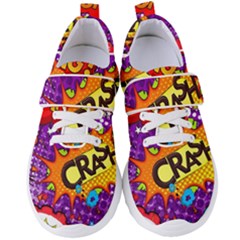 Crash Bang Adventure Time Art Boom Graffiti Women s Velcro Strap Shoes by Bedest