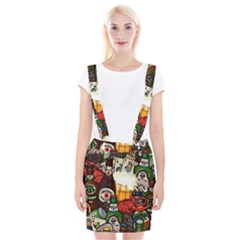 Graffiti Go Art Braces Suspender Skirt by Bedest