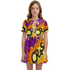 Crash Bang Adventure Time Art Boom Graffiti Kids  Sweet Collar Dress by Bedest