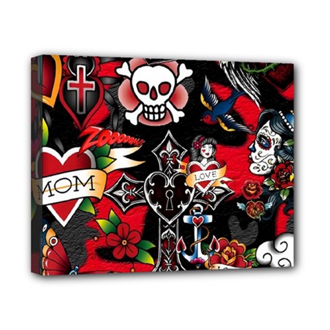 Graffiti Tatoo Skate Art Boom Canvas 10  X 8  (stretched) by Bedest