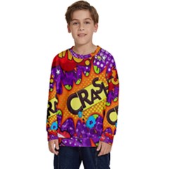 Crash Bang Adventure Time Art Boom Graffiti Kids  Crewneck Sweatshirt by Bedest