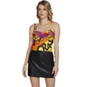 Crash Bang Adventure Time Art Boom Graffiti Flowy Camisole Tie Up Top View1