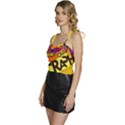 Crash Bang Adventure Time Art Boom Graffiti Flowy Camisole Tie Up Top View2