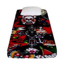 Graffiti Tatoo Skate Art Boom Fitted Sheet (single Size) by Bedest