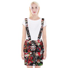 Graffiti Tatoo Skate Art Boom Braces Suspender Skirt by Bedest