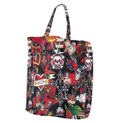 Graffiti Tatoo Skate Art Boom Giant Grocery Tote by Bedest