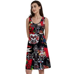 Graffiti Tatoo Skate Art Boom Classic Skater Dress by Bedest