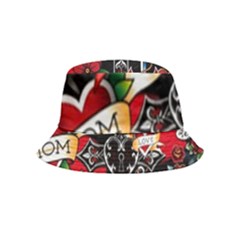 Graffiti Tatoo Skate Art Boom Bucket Hat (kids) by Bedest