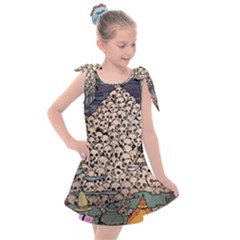 Gunter God Adventure Aventura Time Kids  Tie Up Tunic Dress by Bedest